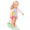 Our Generation Coral with Storybook & Accessories 18" Posable Surfer Doll - image 4 of 4