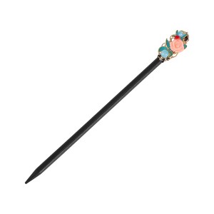Unique Bargains Rose Bead Hair Chopstick 1 Pc - 1 of 4