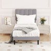 Lyngins Full Bed Frame with Headboard, Adjustable Headboard Platform Bed Frame, Storage Bed with 6.3" Under-Bed Space, Iron Frame Bed - 2 of 4
