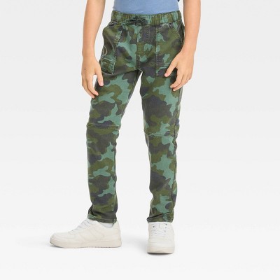 Boys' Super Skinny Pull-on Jeans - Art Class™ Green Camo 18 : Target