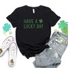 Simply Sage Market Women's Have A Lucky Day Clover Short Sleeve Garment Dyed Tee - 3 of 3