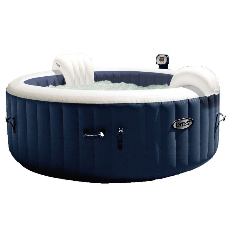 Intex 28405E PureSpa 58" x 28" 4 Person Home Inflatable Portable Heated Round Hot Tub with 120 Bubble Jets, Heat Pump, and 6 Type S1 Filter Cartridges, 2 of 9