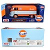 Volkswagen Type 2 (T1) Delivery Van #5 "Gulf" Orange and Light Blue 1/24 Diecast Model Car by Motormax - 3 of 3