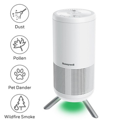 White HEPA Tower Air Purifier with Odor Absorbing Filter