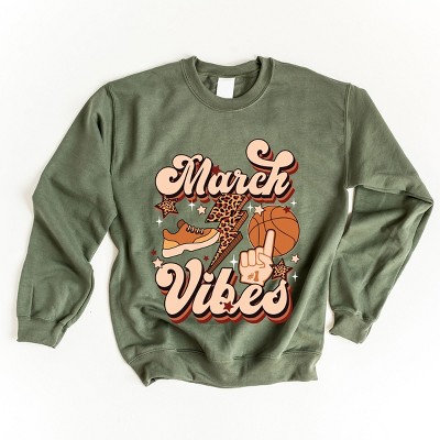 Simply Sage Market March Vibes Basketball Cheetah Sweatshirt