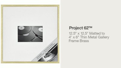 10.4 X 12.4 Matted To 8 X 10 Thin Metal Tabletop Frame Brass - Project  62™ : Target