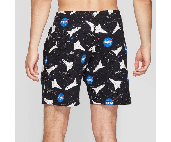 Men's NASA Jetsetter Pajama Shorts - Black S