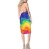 LA LEELA Women's Bikini Sarong Swimwear Swim Cover Up Skirt Summer Wraps Swimsuit Beach Wrap Coverups for Women Beachwear One Size Multi,Stripe - 4 of 4