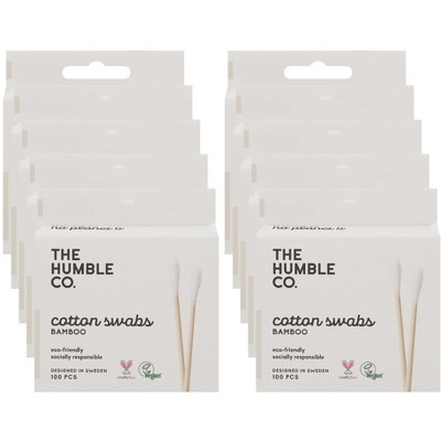 The Humble Co. Bamboo Cotton Swabs - Case of 10/100 ct