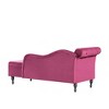 NicBex Velvet Buttons Tufted Nailhead Recliner Sofa with Multifunctional Storage,Upholstered Sleeper Chair for Living Room,Bedroom - 4 of 4
