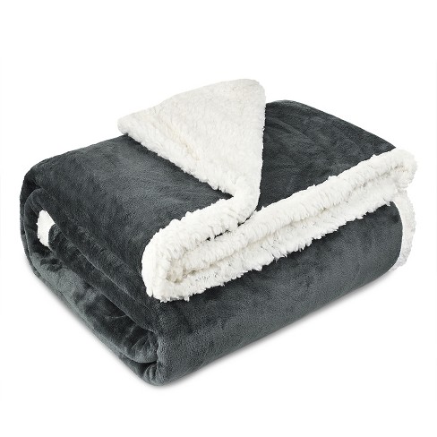 Catalonia Black Fleece Throw Blanket, Super Soft Mink Plush Couch Blanket, TV Bed Fuzzy Blanket, Fluffy Comfy Throws, Comfort Caring Gift, 50x60 inch - image 1 of 4