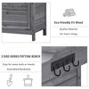 PAGED 39 Inch Potting Bench with 2-Tier Shelves and Side Hook,Wood Farmhouse Outdoor Storage Cabinet,Potting Table for Garden,Backyard - 4 of 4