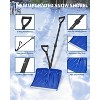 COZONY Ergonomic Snow Shovel with Dual D-Ring Handles, 18-In Wide Blade, Lightweight & Durable Snow Removal Tool for Driveways, Sidewalks & Outdoor - 3 of 4