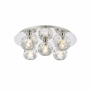 Elegant Lighting Graham 5 - Light Flush Mount in  Chrome - 1 of 4