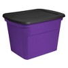 Sterilite 18 Gallon Orange Plastic Storage Container Bin Tote with Black Lid, Halloween - 2 of 4