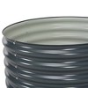 vidaXL Garden Raised Bed, Large Outdoor Planter Pot, Weather-Resistant Galvanized Steel Construction, DIY Decoration for Garden, Balcony, Patio, Gray - 3 of 4