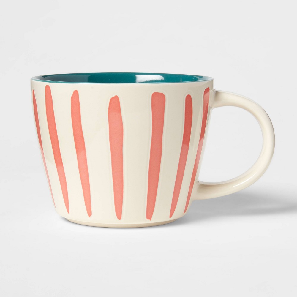 16oz Stoneware Stripes Mug - Opalhouse