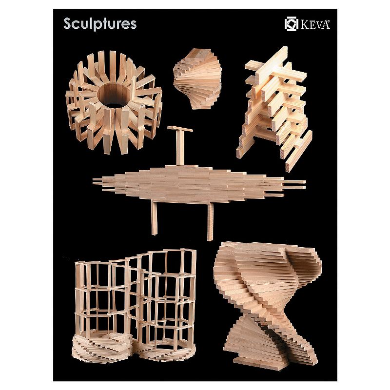 MindWare Keva Maple 1000 Planks In Wood Roller Bin - Building Toys, 4 of 5