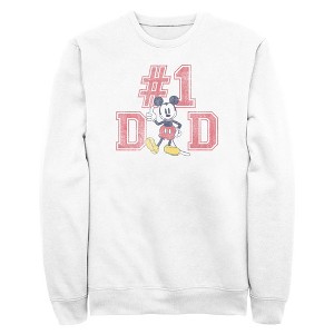 Mens Mickey & Friends Father's Day Mousey #1 Dad Sweatshirt - 1 of 4