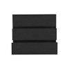 NicBex 3 Drawers Dresser for Bedroom,Simple Style Wooden Dresser with Free Handle,Dressers for Kids Room,Living Room,Entry and Hallway,Black - 4 of 4
