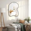 Beautyolve Irregular Gold Aluminum Alloy Framed Asymmetrical Wall Mirror with Functional Charm - 3 of 4
