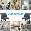 Upholstered Fabric Dining Room Side Chairs, Chair for Dining Room with Padded Seat and Wood Legs - 4 of 4