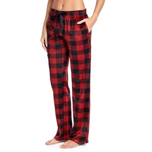 Ashford & Brooks Women's Plush Mink Fleece Pajama Sleep Pants - 1 of 4