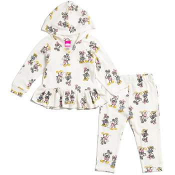Disney Mickey Mouse Donald Duck Pluto Minnie Mouse Pullover Hoodie and Pants Outfit Set Toddler