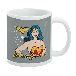 Wonder Woman Vintage Icon Ceramic Coffee Mug, Novelty Gift Mugs for Coffee, Tea and Hot Drinks, 11oz, White - 1 of 4