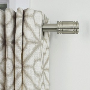 Versailles Lexington RingletsSteel Heavy Duty Curtain Rod Set for Windows 48" - 86" Brushed Nickel - 1 of 1