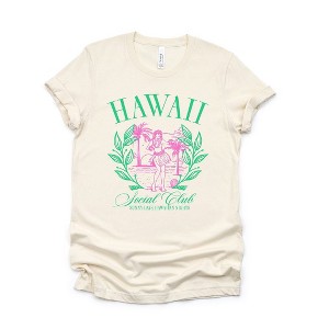 Simply Sage Market Women's Hawaii Socail Club Short Sleeve Graphic Tee - 1 of 3