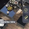 Tangkula Set of 7 Dining Furniture Set PE Rattan Sectional Sofa Set Patio Black - 2 of 4