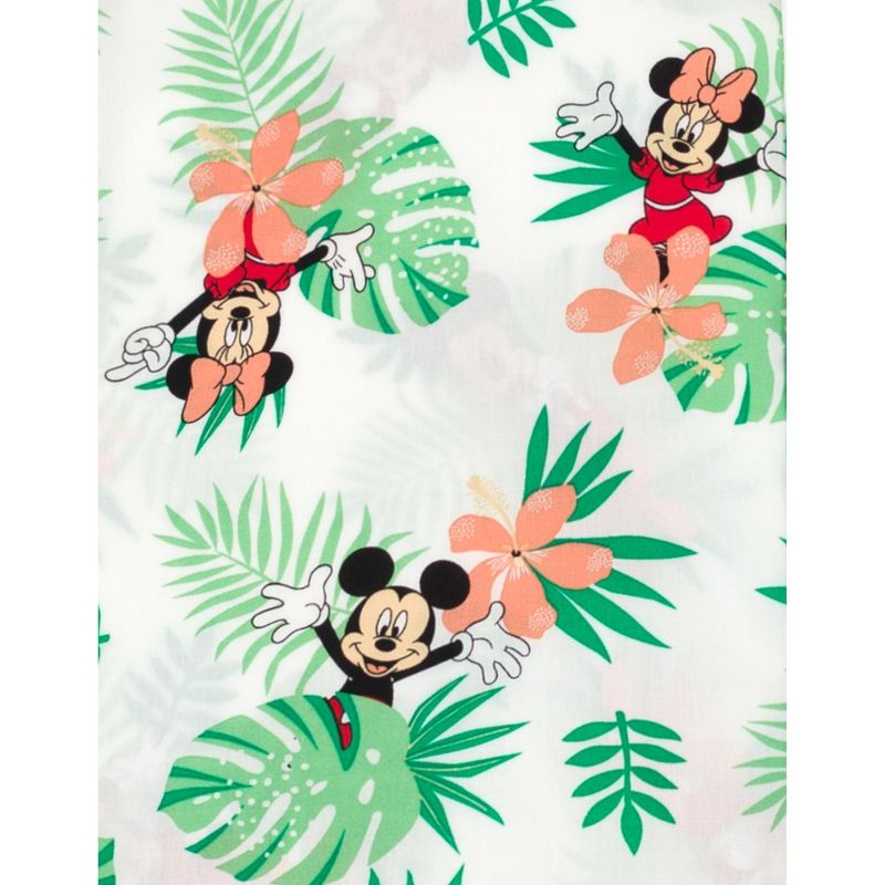 Disney Mickey Mouse Hawaiian Adult Matching Family Hawaiian Button Down Dress Shirt, 5 of 8