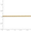 Black Bow Jewelry 14k Yellow Gold 2.2mm Solid Beveled Curb Chain Anklet - 4 of 4