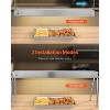 VEVOR Food Heat Lamp, 750W Hanging Commercial Food Heating Warmer, Stainless Steel Electric Strip Heater Light with Cord, Silver - 4 of 4