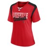 NCAA Louisville Cardinals Women's Jersey T-Shirt - 2 of 3