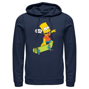 Men's The Simpsons Bart Eat My Shorts Pull Over Hoodie - 1 of 4