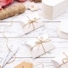 Bright Creations 100 Pack Mini Pillow Gift Box Set with Jute Twine for Wedding Party Favor, 3.5 x 2.5 x 1.25 Inches, White Paper - 2 of 4
