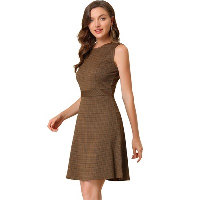 Brown Sleeveless Dress