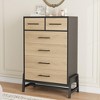4+2 Dresser for Bedroom, 46.6" Tall Dresser, Tall Drawer with Storage Freestanding - 3 of 4