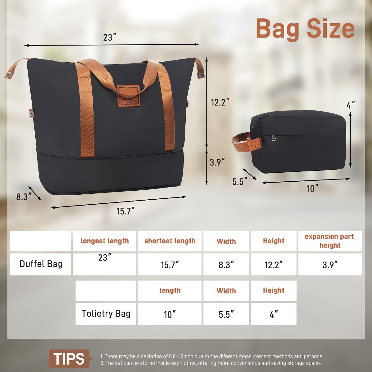 Polibi Luggage Sets 6 Piece with Lightweight Double Spinner Carry-On and Checked Suitcase, 2 Bags - thumbnail 9