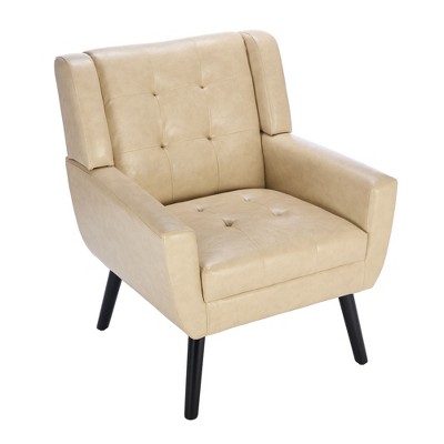NicBex Accent Chair Modern Soft Upholstered Armchair,Single Sofa Chair with Metal Legs for Bedroom,Living Room
