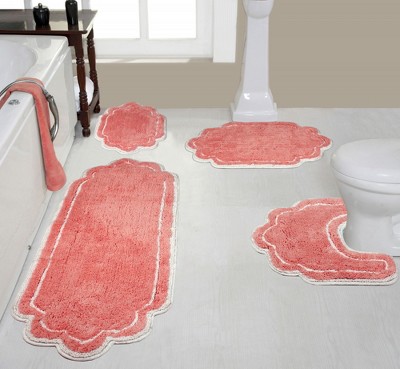 Allure Collection Cotton Tufted Bath Rug Set Set of 4 - Home Weavers