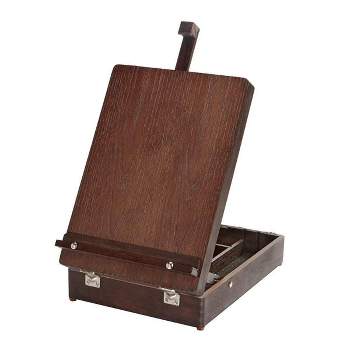 Portable Sketchbook For The Artist Easel Painting Box Wooden Stand