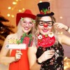 Aoibox 28 pcs Christmas Photo Booth Props Holiday Party Supplies Festive Selfie Kit for Family Gatherings Parties Events Durable Cardstock - 4 of 4