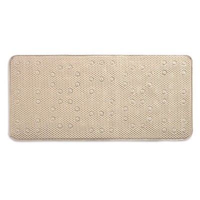 36"x17" Waffle Weave Tub Mat Ivory - Popular Bath Popular Home