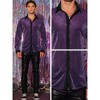 Lars Amadeus Men's Long Sleeves Party Shining Sparkle Dress Shirts - 4 of 4