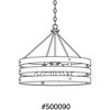 Progress Lighting Gulliver 5-Light Pendant, Galvanized, Open Design, Wood Grained Texture, Canopy Included - 2 of 4