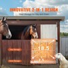 VEVOR Goat Hay Feeder, 21 Gallons Large Capacity, 2 in 1 Hay and Grain Feeder, Wall Mounted Livestock Feeder with Feed Tray - 3 of 4