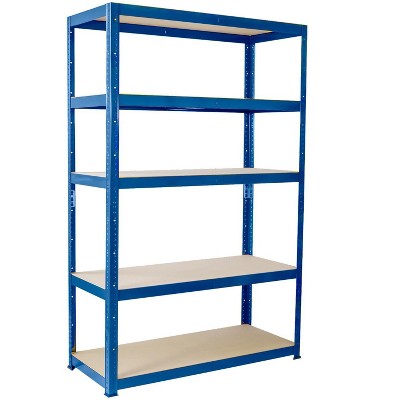 G-rack 180cm X 120cm X 40cm Garage Shelving Unit - 5 Tier - Blue : Target